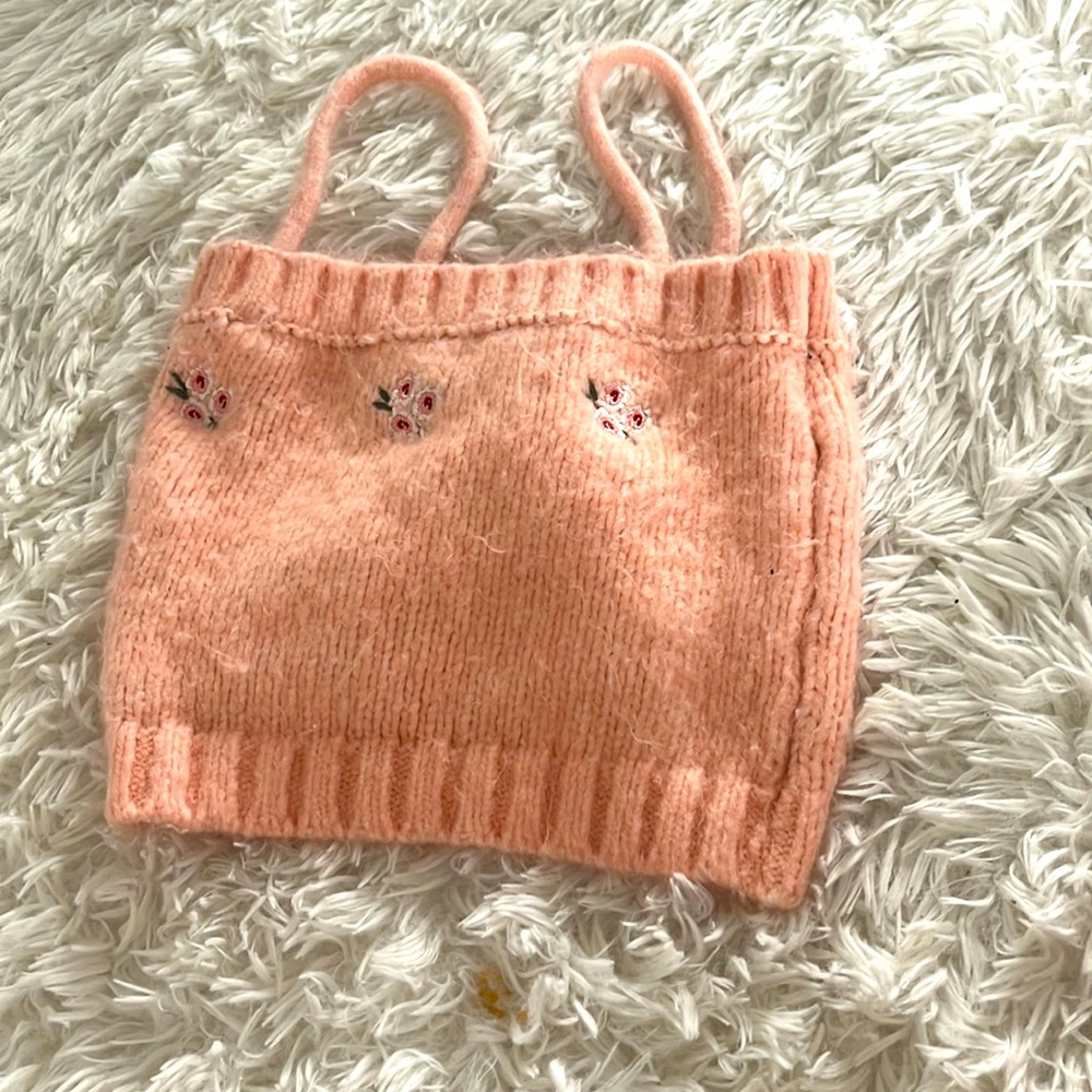 Summer crop top roses pink
